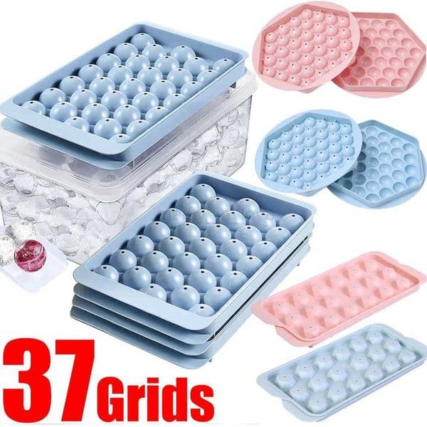 18/33/37 Grid Ice Cube Mould Polygon Ice Cube Mold Food Grade PP Ice Ball Moulds Reusable Liquor Juice Drink DIY Kitchen ToolsM240719