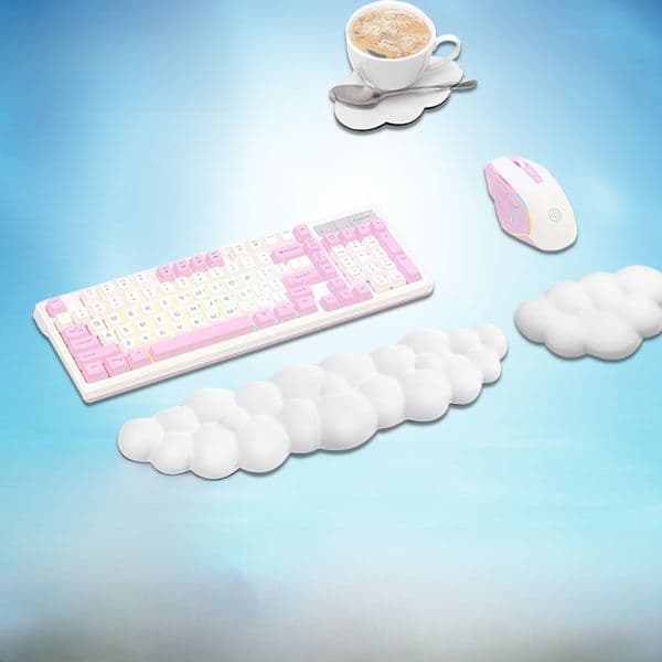Hot-selling desktop cloud wristband hand holder wholesale cross-border computer office silicone memory foam slow rebound keyboard hand holder