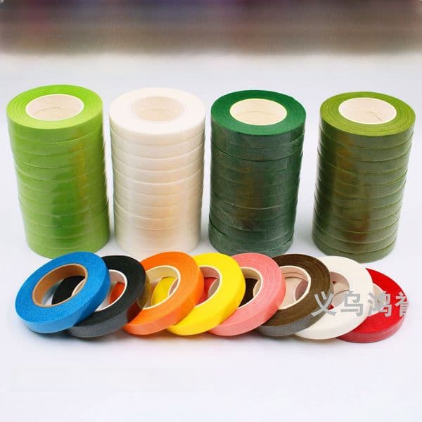 Factory wholesale floral tape green paper tape color tape telescopic tape retail diy FLORAL making