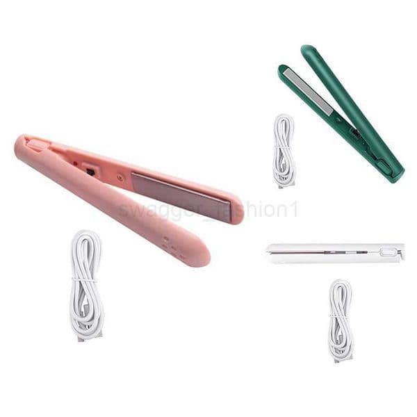 2 In 1 Dual-Purpose Hair Curler Mini Hair Straightener Travel Curling IronPortable Mini USB Hair CurlerB240719