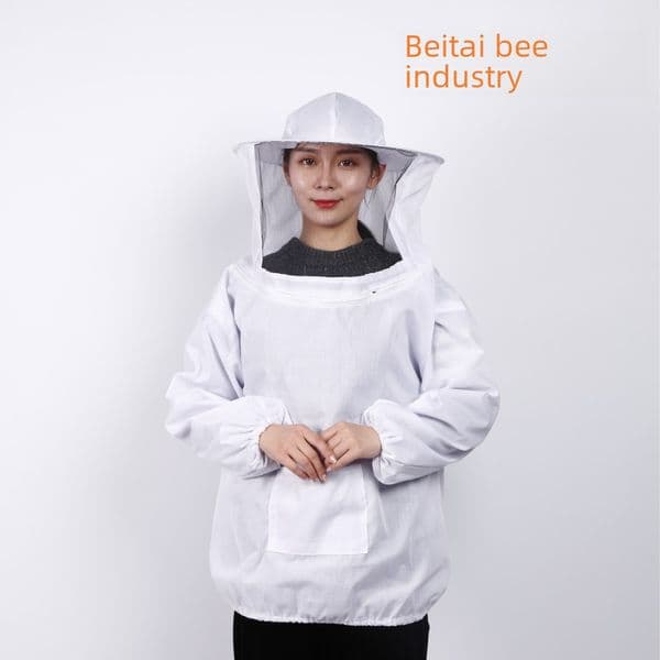 White Anti-Honey Bee Protective Clothing Anti-Bee Clothing Anti-Bee Clothing No Pants Anti-Bee Top Camouflage Anti-Bee Clothing
