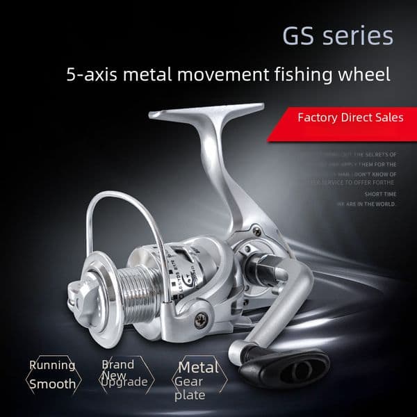 Plating line cup fishing wheel plastic head fishing line wheel fishing wheel wheel pulley sea pole wheel fishing line wheel spinning wheel type fish wheel