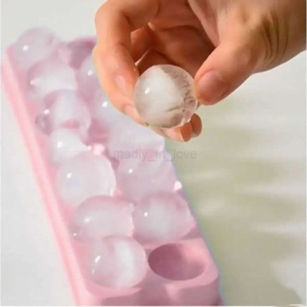 14 Hole Hockey Puck Ice Mold Plastic Tray Hockey Grid Making Box Colorful Random Cube Eco-friendly Silicon Popsicle MouldM240719