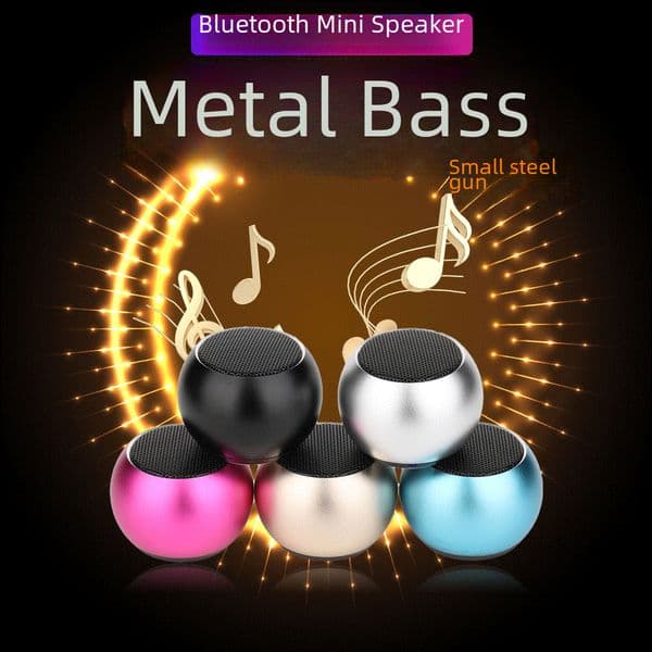 Factory wholesale metal card-inserting Bluetooth speaker Mini Subwoofer portable M3 card-inserting Bluetooth speaker