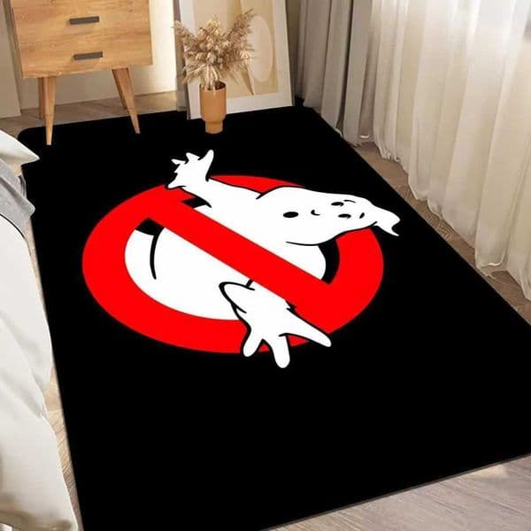 G-Ghostbusters Black Cell Floor Mat Room Mats Anti-slip Absorb Water Long Strip Cushion Bedroon Mat Household Carpets