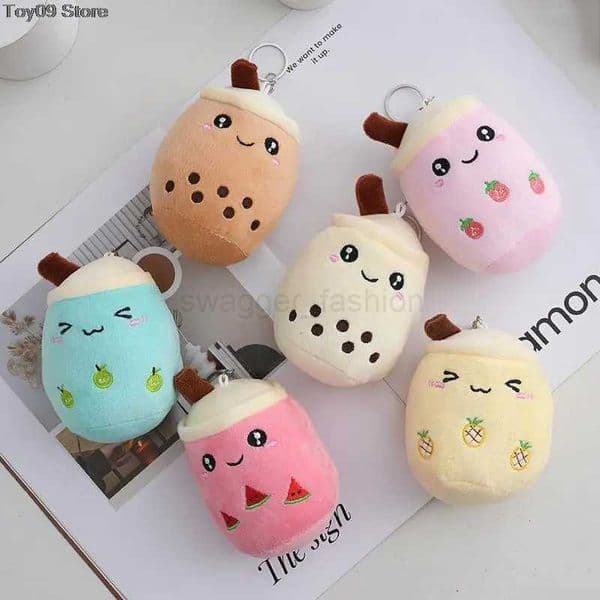 1Pc Bubble Tea Cup Plush Toys Kawaii Fruit Milk Tea Design Kids Stuffed Doll Soft Pillow Cushion Birthday Gift for Girl FriendB270720