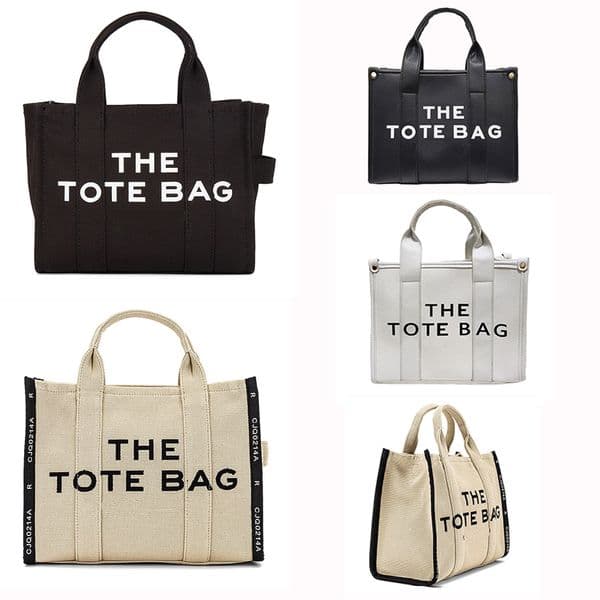 The Tote High Quality Canvas Large Book Totes Purses Designer Woman Handbag Women Bags Travel Beach Bag 6666 c1