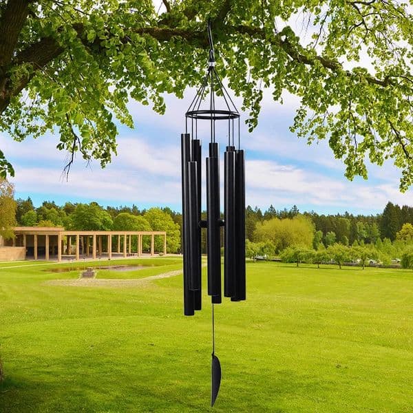 36Inch 8 Tubes Wind Chimes Outdoor Home Decoration Asthetic Deep Tone Melody Memorial Wind Bell Aluminium Patio Christmas Gift 240712