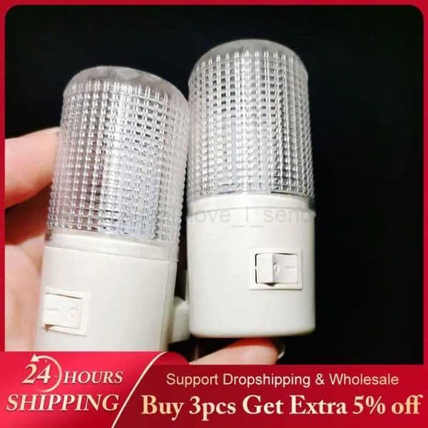 Socket LED Night Lights Indoor Wall Lamp Baby Feeding Bedside Lamp Lights Hallway Night Lighting Cabinet Stairs Emergency LightCL240722