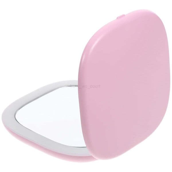 Vanity Mirror Magnified Makeup Magnifying LED Small for Purse Mini Travel with Light AbsM240722