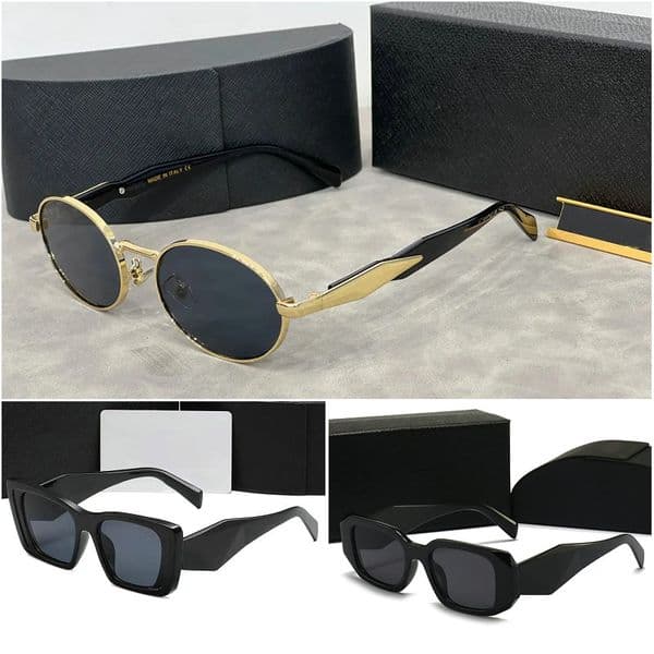 Fashion Sunglasses for Men and Womens Summer Style Anti-Ultraviolet Retro Plate Metal Square Full Frame Black Designer Glasses for Women Eyeglasses with Random Box