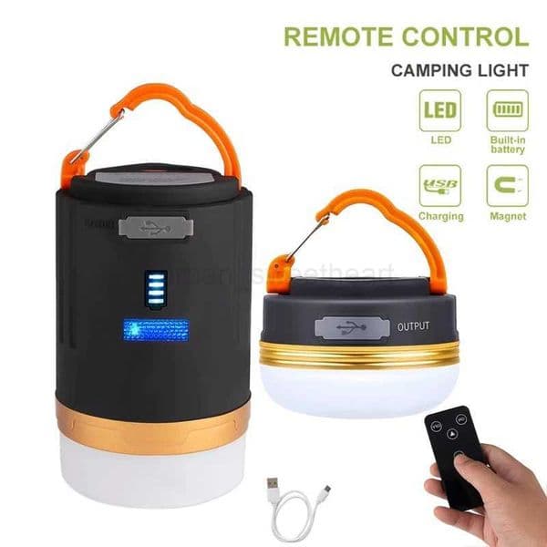 Portable LED Camping Light Built-in Battery With Remote Control Tent Hanging Lantern Outdoor Waterproof Camping Working LightCL240722