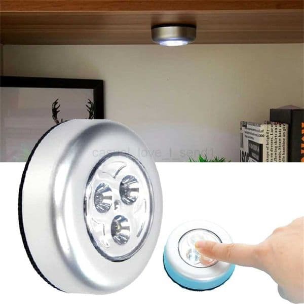 Portable Led Light Push Stick On Lamp Emergency Light For Home Kitchen Bedroom Stick Wall Light Touch Control Clap Lights SmallCL240722