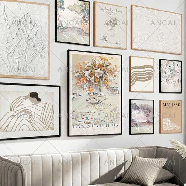 Abstract Matisse Line Woman tree Floral Art Canvas Painting Nordic Posters And Prints Wall Pictures For Living Room DecorationM240722