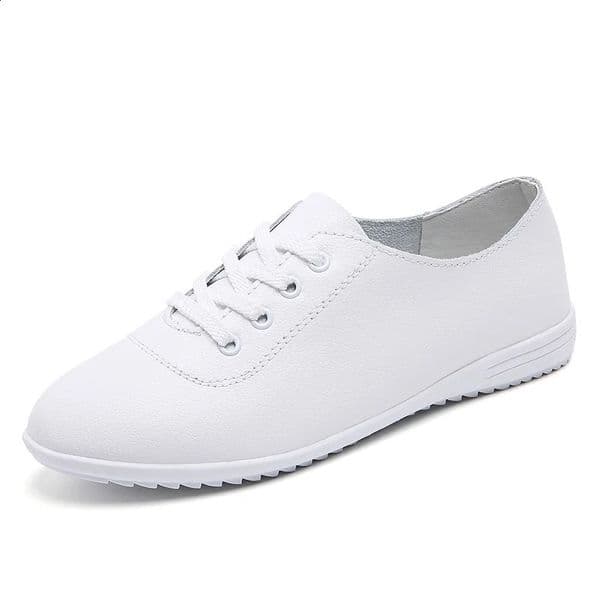 Womens Flat Shoes Womens Genuine Walking Shoes Spring Casual Flat Shoes Womens Anti Slip Shoes Womens Nursing Shoes 240719