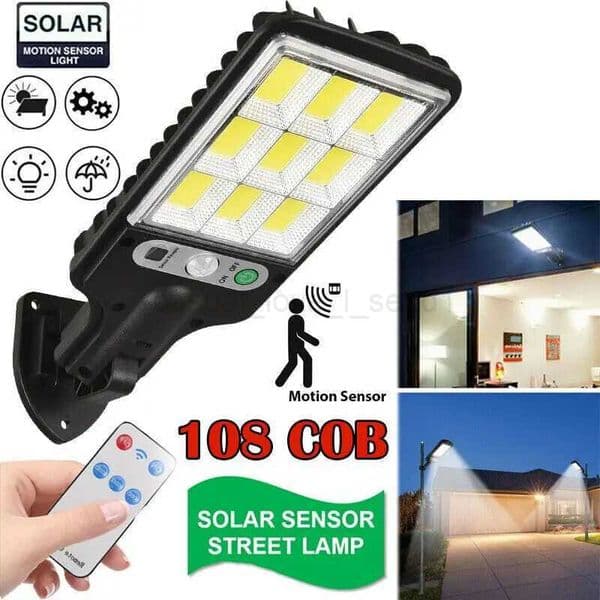 KEBINCPLED Solar Outdoor Led Courtyard Wall Lamp 3 Modes Human Body Induction Garden Terrace Garage Door Street LightingCL240722