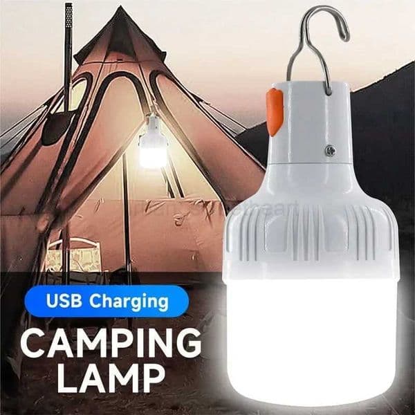 Outdoor USB Rechargeable LED Lamp Bulbs High Brightness Emergency Light Hook Up Camping Fishing Portable Lantern Night LightsCL240722