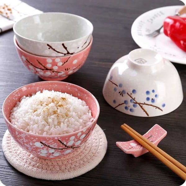 1pc Underglaze Japanese Style Ceramic Bowl Creative Home Child Rice BowlB270723