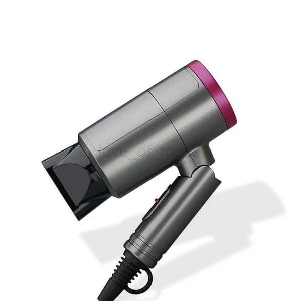 Portable Mini Hair Dryer Foldable Anion Blow Dryer Metal Spray Paint 1200W Multi-Functional Lightweight Hair Tools for TravelM240723