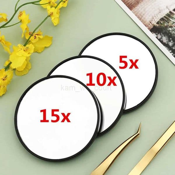 New 5X/10X/15X Magnifying Mirror Suction Cup Women Beauty Makeup Tool Cosmetic Shower Home Magnification Glass Vanity Mirror 9CMM240722