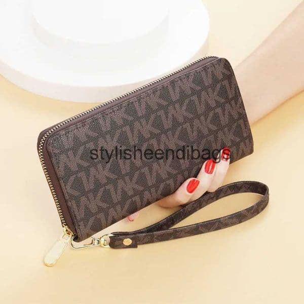 Wallets Zipper Women Money Coin Purse Card Holder Long Clutch Wallet Large Capacity Lady Wristlet Phone Bags Bag stylisheendibags H240723