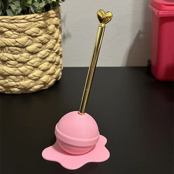 Melting Lollipop Sculpture Pencil Holder Art Crafts Desk Ornaments Home Decoration 240723