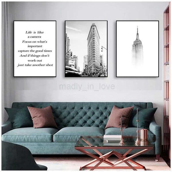Famous Scenery New York Statue of Liberty Black White Picture Home Decoration Poster Nordic Wall Art Canvas PaintingM240722