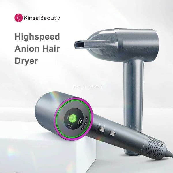 110000RPM High Speed Hair Dryer Negative Ion Hair Care Quick Dry Home Hairdryer 5 Smart Modes HD Screen Hot/Cold Dryer LeaflessM240723
