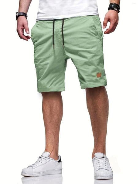 Men's Shorts Casual Short Bermuda Fitness Jogging Vintage Elastic Waist Cargo