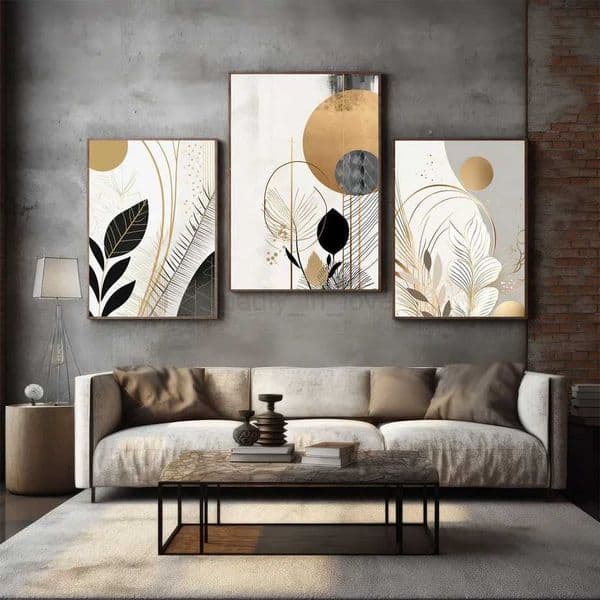 Abstract Nordic Posters And Prints Aesthetic Line Geometry Leaf Plant Flower Canvas Painting Modern Bedroom Wall Art Home DecorM240722