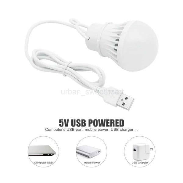 3/5/7W USB Lamp Bulb 5V Emergency Light Lamp LED USB Rechargeable Portable Camping Lantern For Outdoor Camping Tent LightingCL240724