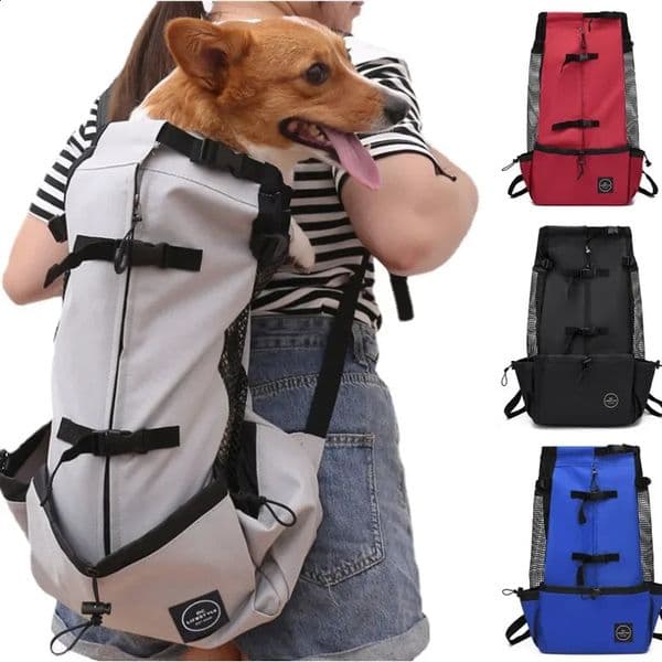 Pet Breathable Bag M - XL Washable Portable Reflective Outdoor Dog Travel Backpack Chaigouke French Bulldog Accessories 240729