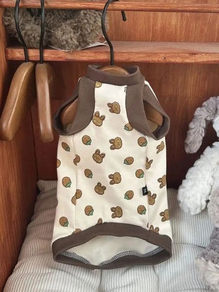 Sphynx Cat Cotton Vest Sleeveless Khaki Shirt for Hairless soft Coat in Spring Devon Res Pet Clothes Summer Outwear 240722