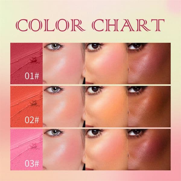Luxury Multi-Function Blush Stick Natural Cheek Face Rouge maquillaje Blusher Cream Lasting High Color Rendering Brightening Skin Tone Waterproof Free Shippin