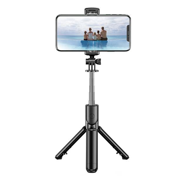 Selfie Monopods Bluetooth wireless selfie stick tripod with light expandable tripod suitable for iPhone and Tiktok live streaming d240522