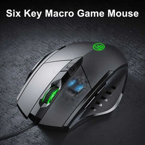 USB Wired Mouse 7200DPI Corded Computer Mouse with 6-Button Cord Ergonomic Mice Officeand game Mouse for Laptop PC DesktopM240725