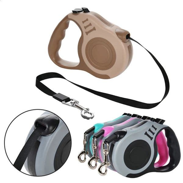 5m Durable Dog Leash Adjustable Nylon Puppy Cat Lead Automatic Retractable Traction Rope For Small Dogs Pet Accessories 240724