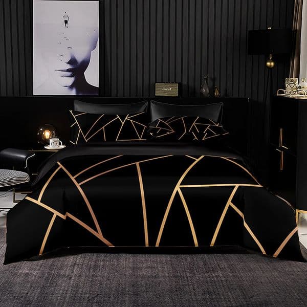 2026 Minimalist Style Bedding Set Duvet Cover 240X220 With Pillowcase Black 200X200 Quilt Twin Queen King Size Bed Sheet 240724 Free Shipping