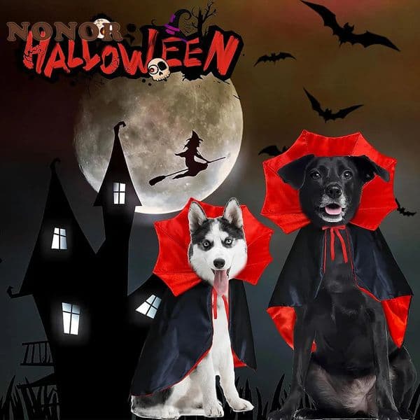 NONOR Dog Halloween Costumes Cloak Funny Dog Devil Costume Cape Halloween Costumes Pet Cat Dog Festival Party Clothing 240724