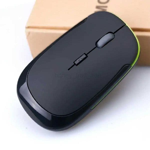 Slim Wireless Mouse 2.4GHz Optical Mice 1600DPI Gamer Office Quiet Mouse Ergonomic Design Mice For PC LaptopM240725