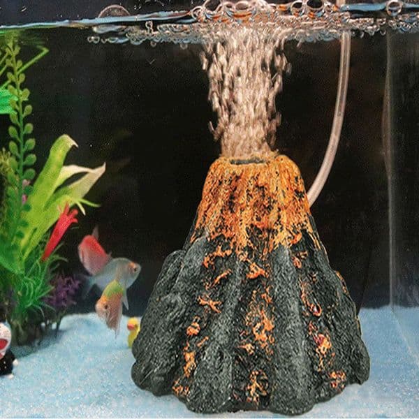 Volcano Shape Aquarium Fish Tank Decor Oxygen Pump Air Bubble Aquarium Set Decoration for Aquarium Sceneries 240724