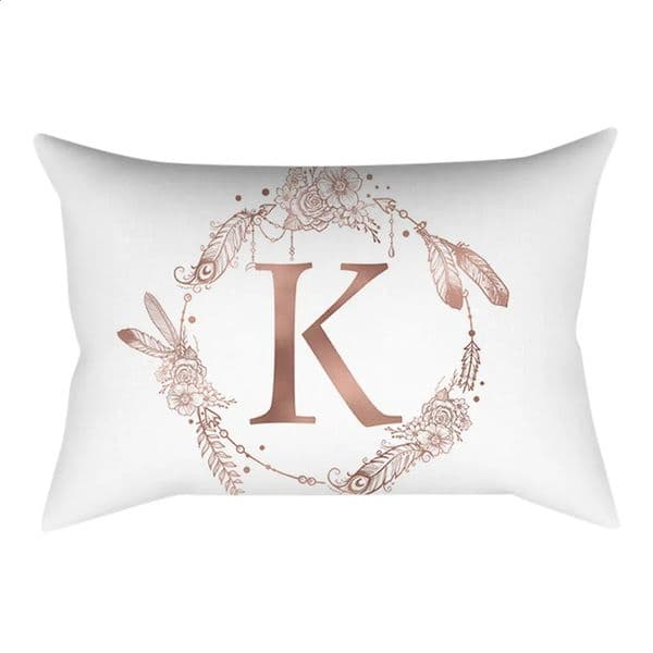 Pillow Case 30x50 Englisch Alphabet Letter Printed pillowcases Room Decor Accessories Cushion Case Kawaii Home Decor Car Pillow Cover 240725