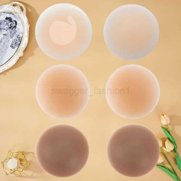 Adhesive Silicone Nipple Cover Invisible Bra Womens Reusable Stickers Chest Boob Tape Sticky Bra Pasties NipplesB240725