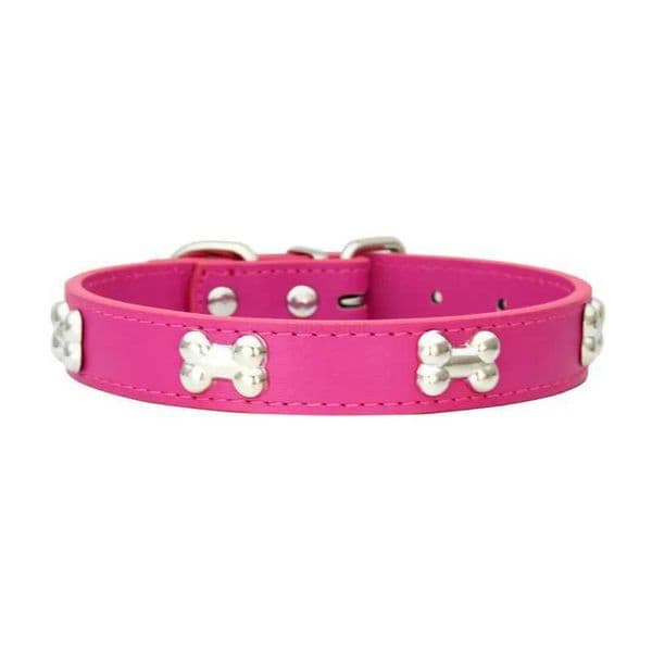 Bone Leather Durable Pet Dog Collars Puppy Pug Collars for Small Large Dog Chihuahua Cat Accessories Pet Collar for Small DogsL2740725