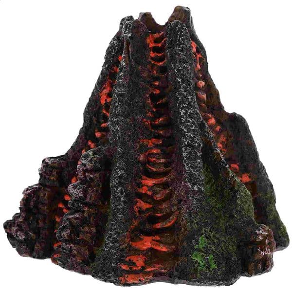 Volcano Aquarium Volcano Ornament Air Stone Tank Decoration Aquarium Air Bubbling Volcanic Stone for Tank 240724