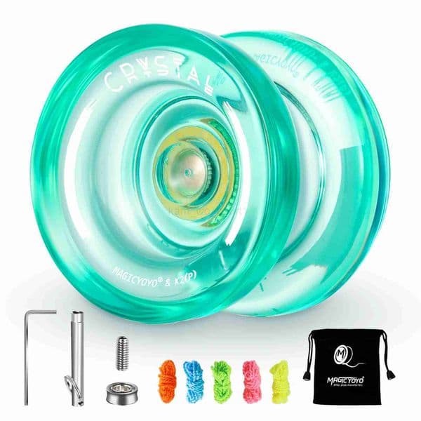 MAGICYOYO Responsive Crystal YoYo K2 Plastic Yo for Kids Beginner Replacement Unresponsive Bearing for AdvancerM240725