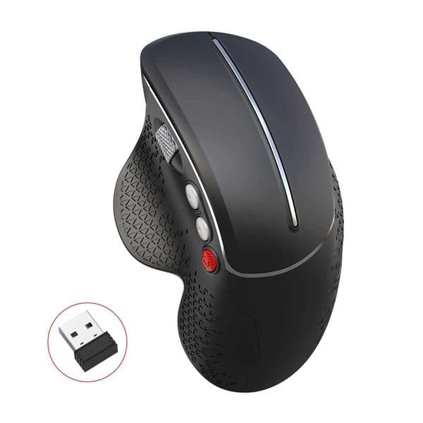 2.4G Wireless Mouse Ergonomic Vertical Mice Side Metal Roller Gaming Mouse For Official Home Laptop Computer PCM240725