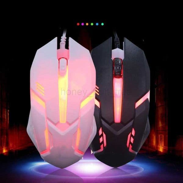Ergonomic Wired Gaming Mouse Button LED 1000 DPI USB Computer Mouse Gamer Mice S1 Silent Mause With Backlight For PC LaptopM240725