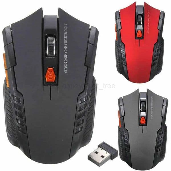 2.4Ghz Mini Wireless Optical Gaming Mouse USB Receiver 1200 dpi for PC LaptopM240725