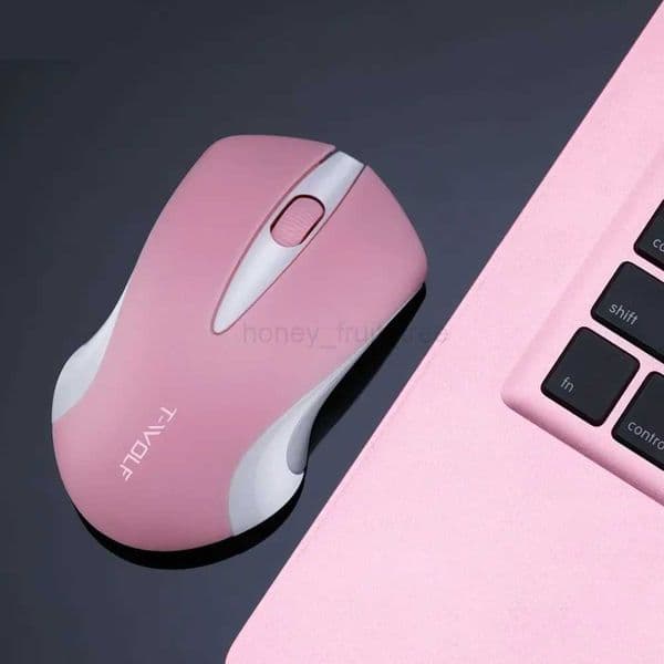 1600dpi Pink Computer Mouse Wireless Mouse Cordless Girl Cute Mouse Optical Mices Fashion Mice for LaptopM240725